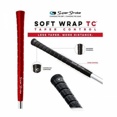 Super Stroke club grips Soft Wrap TC Standard Red