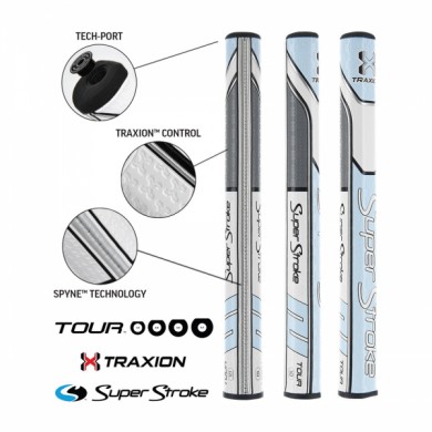 Super Stroke putter grip Pistol GT 1.0 Tiffany/Grey/White