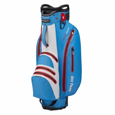 Bennington Cart bag GRID ORGA - Waterproof, Cobalt / White / Red