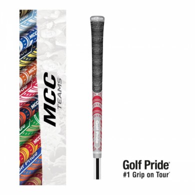 Golf Pride TEAMS Multicompound grip - MIDSIZE - Šedá/Červená