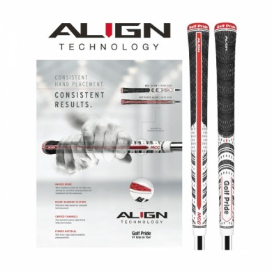 Golf Pride MCC Align grip - MIDSIZE - Bílá/Červená