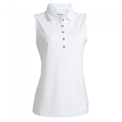 BACKTEE Ladies Quick Dry Perf. Polotop, Optical white, vel.S