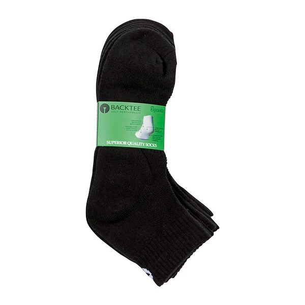 BACKTEE BACKTEE Ankle Sock (1x3 pairs), Black, vel. 44-47