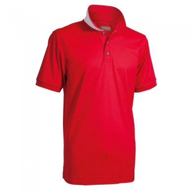 BACKTEE Mens Quick Dry Perf. Polo, Tango red, vel.M