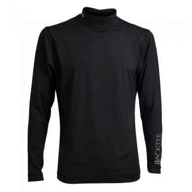 BACKTEE Mens First Skin Turtle Neck, Black, vel.XL