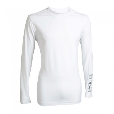 BACKTEE Mens First Skin Round Neck, Optical white, vel.S