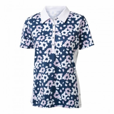 BACKTEE Ladies Flower QD UV Polo, Lavender, vel.S