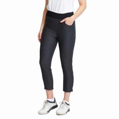 BACKTEE Ladies High-Waisted 7/8 Trous, Black, vel.36