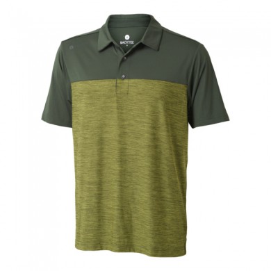 BACKTEE Mens Melang Sporty QD Polo, Ivy / Olive, vel.2XL