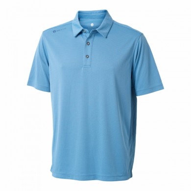 BACKTEE Mens Birdseye QD Polo, Sky blue, vel.2XL