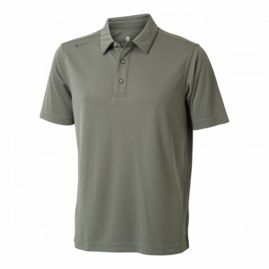 BACKTEE Mens Birdseye QD Polo, Ivy / Olive, vel.2XL