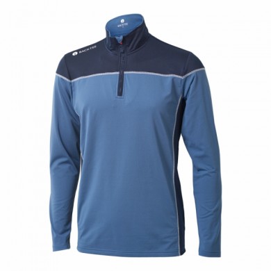 BACKTEE Mens Zipneck Baselayer, Ensign blue, vel.XL