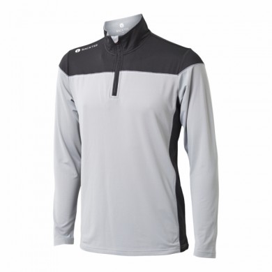 BACKTEE Mens Zipneck Baselayer, Slate, vel.2XL