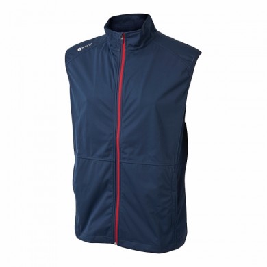 BACKTEE Men's Ultralight Wind Vest, Navy, vel.2XL