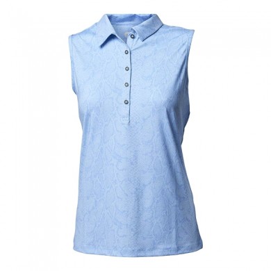 BACKTEE Ladies Snake UV Polo Top, Blue bell, vel.S