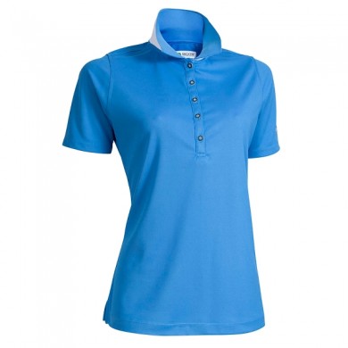 BACKTEE Ladies Quick Dry Perf. Polo, Blue, vel.L