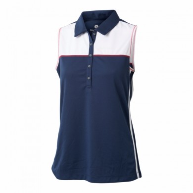 BACKTEE Ladies Dobby Polo top, Navy, vel.L