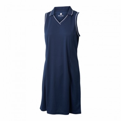 BACKTEE Ladies Dobby Polo Dress, Navy, vel.M