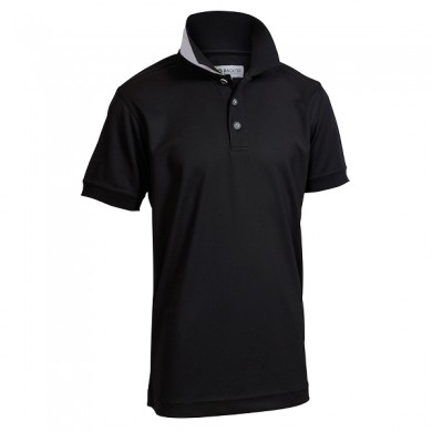 BACKTEE Junior Quick Dry Perf. Polo, Black, vel.140