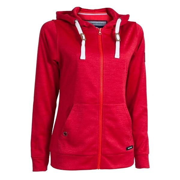 BACKTEE Ladies Golf Performance Hoodie, Tango red, vel.S