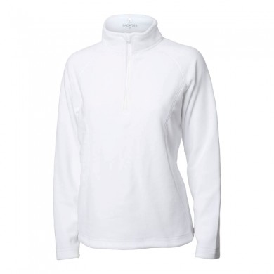 BACKTEE Ladies Zipneck Fleece Jacket, Optical white, vel.L
