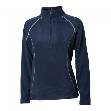 BACKTEE Ladies Zipneck Fleece Jacket, Navy, vel.S