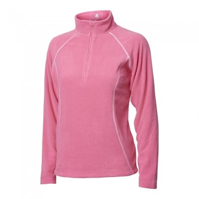 BACKTEE Ladies Zipneck Fleece Jacket, Pink lemonade, vel.S