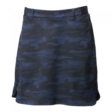 BACKTEE Ladies Light Weight Perf.Skort, Army blue, vel.S