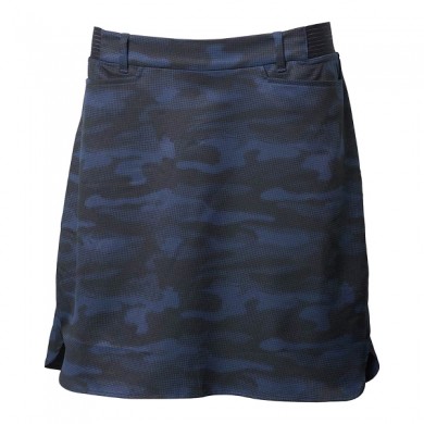 BACKTEE Ladies Light Weight Perf.Skort, Army blue, vel.L