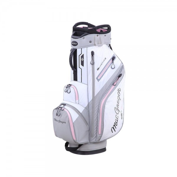 MacGregor Dámský golfový Cart Bag, LADIES 15-SERIES WATER RESISTANT 10" , WHITE/ORCHID