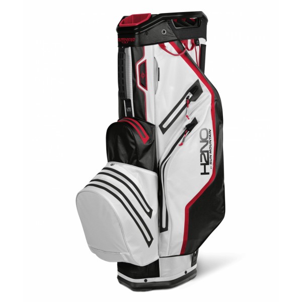 Sun Mountain H2NO Lite Cart Bag WHITE-BLACK-RED