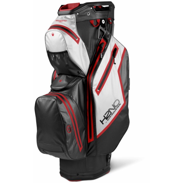 Sun Mountain H2NO STAFF Cart Bag BLACK-WHITE-RED