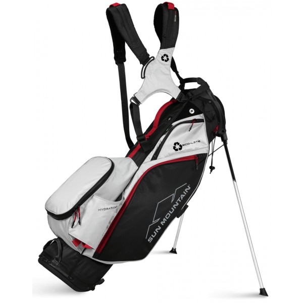 Sun Mountain ECOLITE Stand Bag BLACK-WHITE-RED