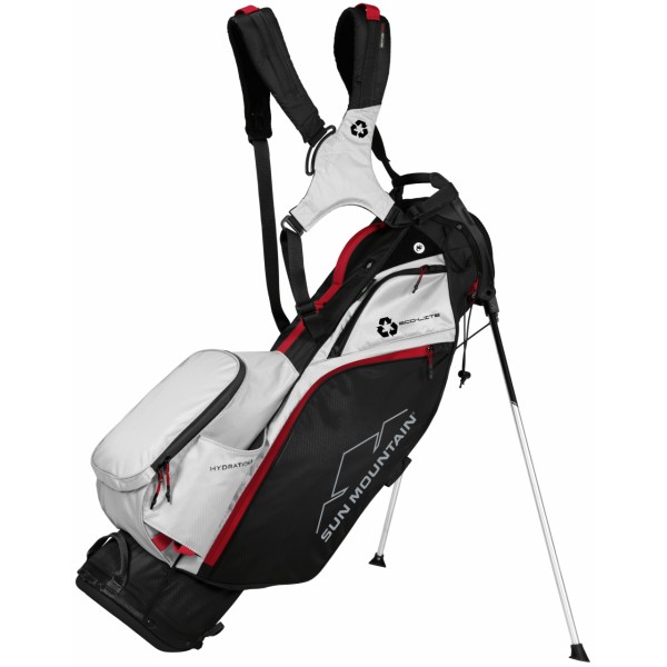 Sun Mountain ECOLITE EWP 14W Stand Bag BLK-WHITE-RED