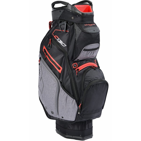 Sun Mountain C-130 Cart Bag BLACK-CARBON-RED