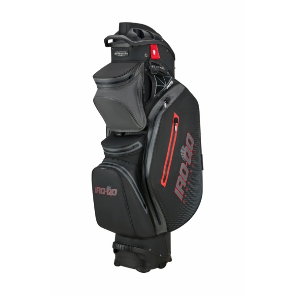 Bennington Cart bag IRO-QO - Waterproof, Black / Canon Grey /  Red