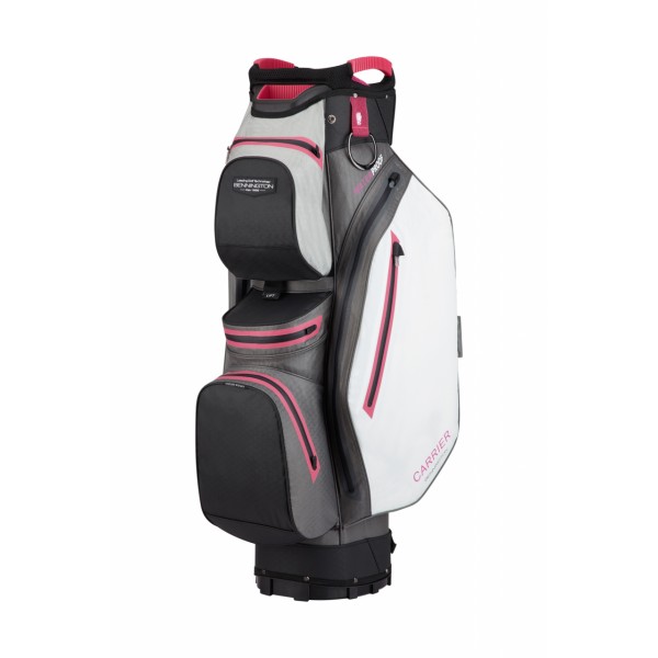 Bennington Cart Bag CARRIER - Waterproof, Canon Grey / Grey / Pink