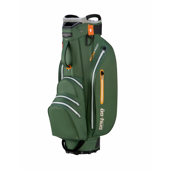 Bennington Cart bag GRID ORGA - Waterproof, Dark  Green / Silver