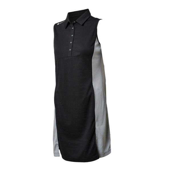 BACKTEE Ladies Sports Dobby Dress, Black