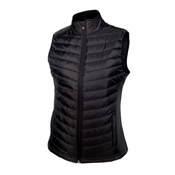 BACKTEE Ladies Light Thermal Vest, Black