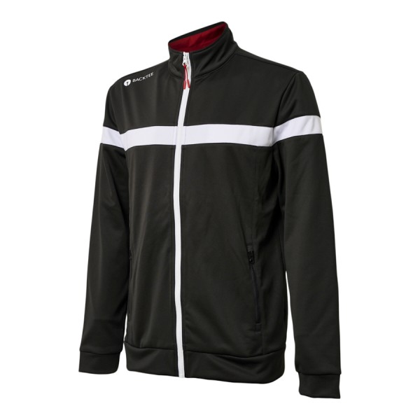 BACKTEE Mens Full Zip Shield Midlayer, Black