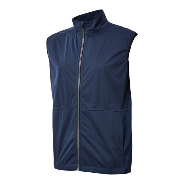 BACKTEE Mens Ultra Light Wind Vest, Navy