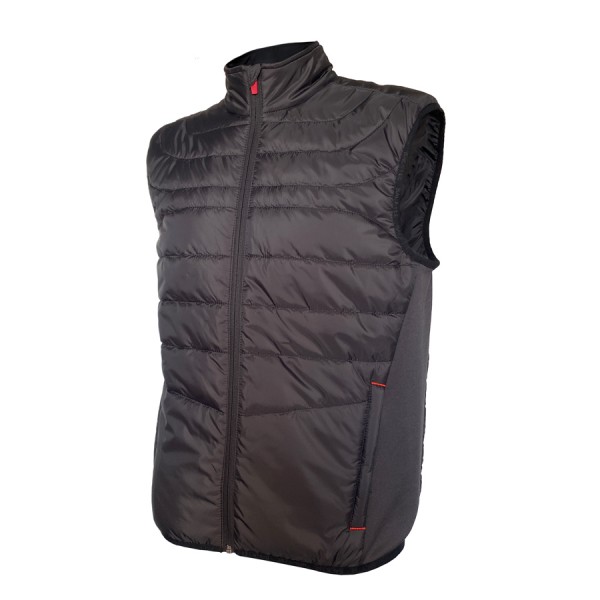 BACKTEE Mens Light Thermal Vest, Black