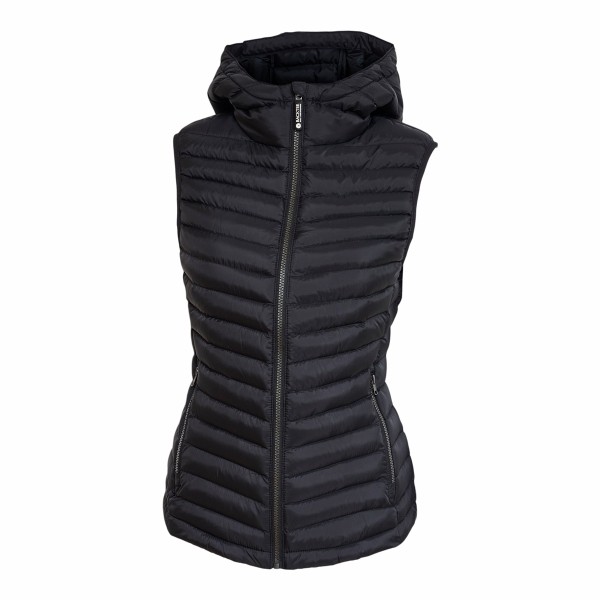 BACKTEE Ladies Recycled Panel Gilet, Black