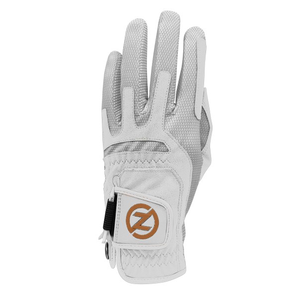 Zero Friction golfová rukavice pánská, levá, COOPERFLEX cabretta White ,ONE SIZE