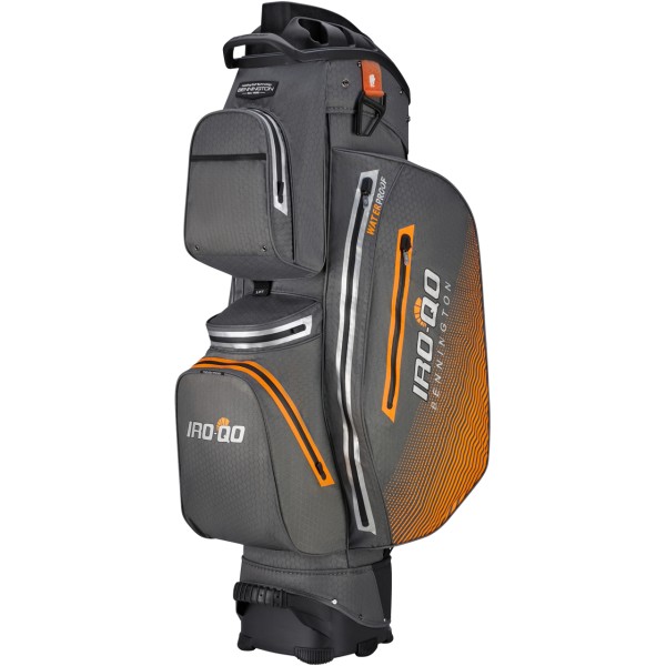 Bennington Cart Bag IRO-QO + - Waterproof, Charcoal / Silver / Orange