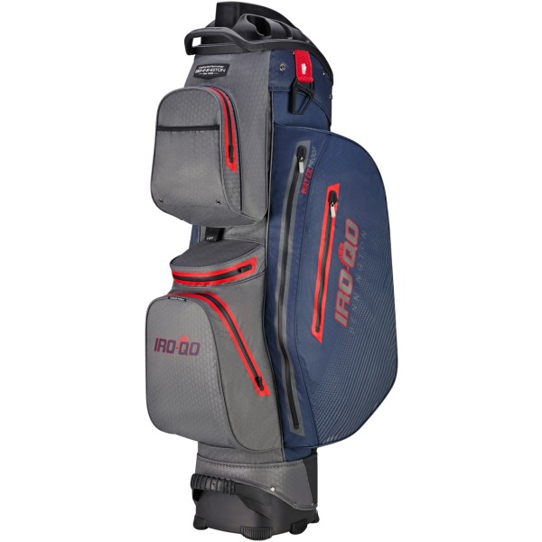 Bennington Cart Bag IRO-QO + - Waterproof, Navy / Charcoal / Red