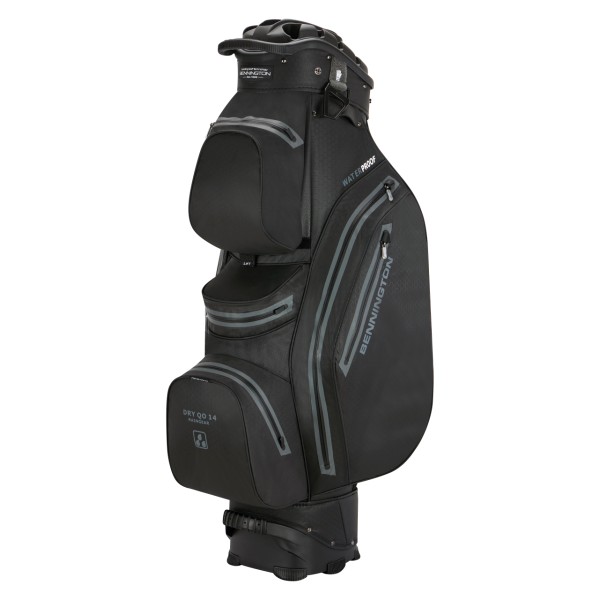 Bennington Cart Bag DRY-QO 14 + - Waterproof, Black / Black