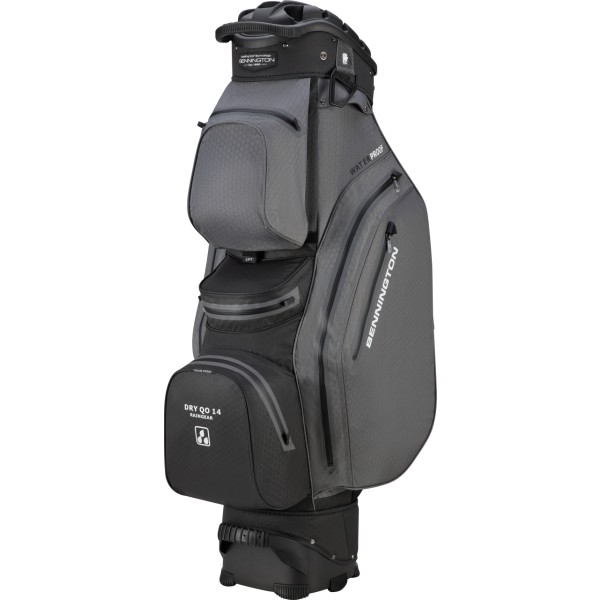 Bennington Cart Bag DRY-QO 14 + - Waterproof, Canon Grey  / Black