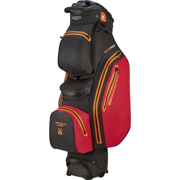 Bennington Cart Bag DRY-QO 14 + - Waterproof, Red / Black / Orange